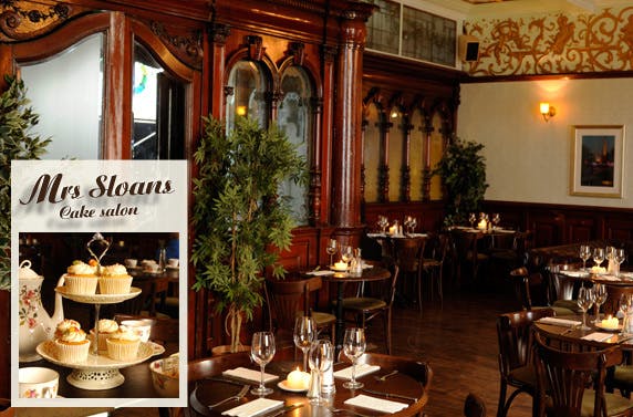 Vintage afternoon tea with Prosecco at Mrs Sloans Cake Salon – save up to 55%