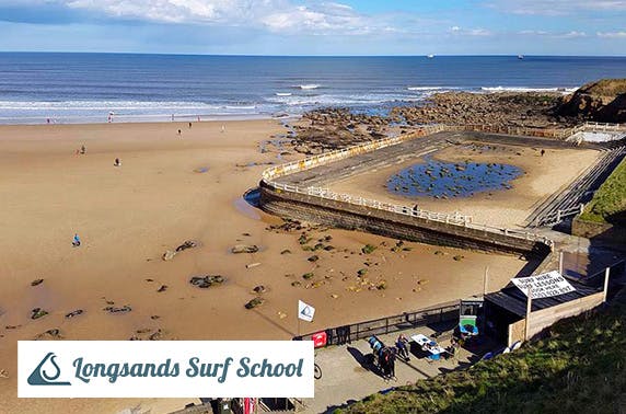 Longsands beach surf lesson
