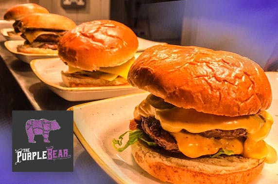 the purple bear burgers