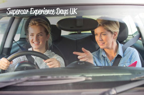 Junior driving lesson, Leuchars Station