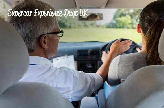 Junior driving lesson, Leuchars Station