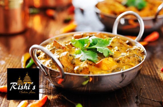 Rishi's Indian dining - £6pp