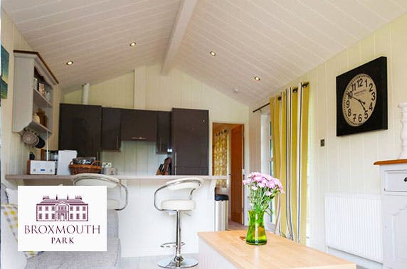 Broxmouth Park lodge stay with hot tub