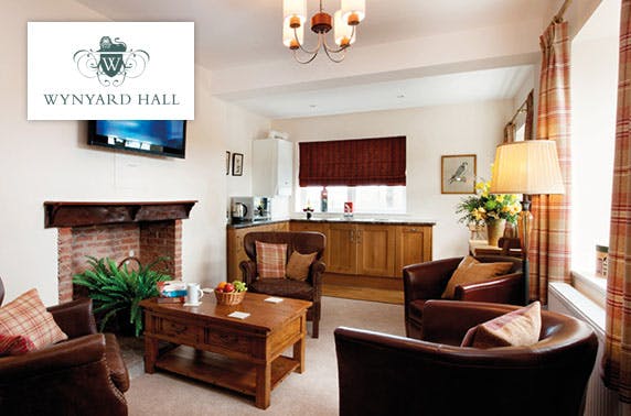 4* Wynyard Hall hot tub cottage stay - £49pp