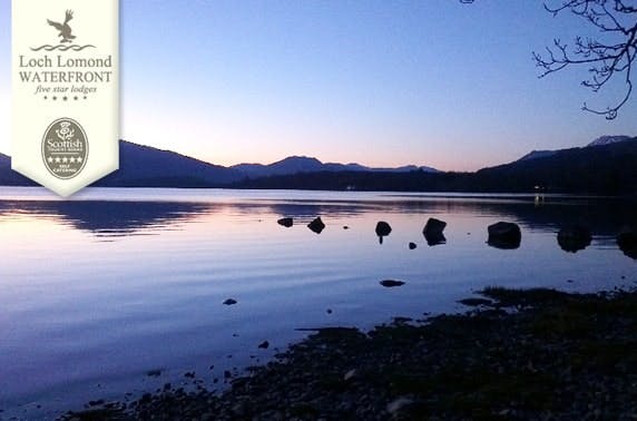 5* Loch Lomond Waterfront lodges - from less than £14pppn