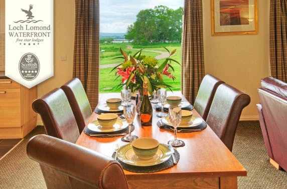 5* Loch Lomond Waterfront lodges - from less than £14pppn