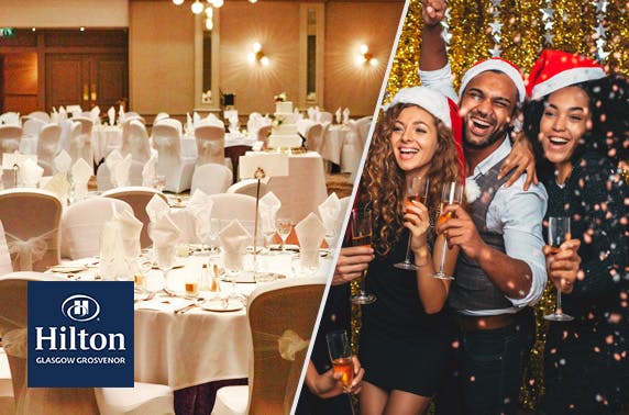 Christmas party night at 4* Hilton Glasgow Grosvenor
