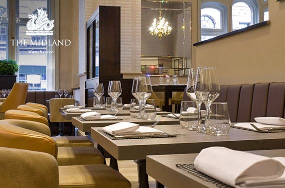 4* multi award-winning Midland Hotel stay, Manchester