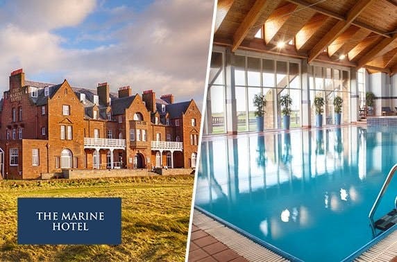 4* Marine Hotel DBB stay or spa break, Troon
