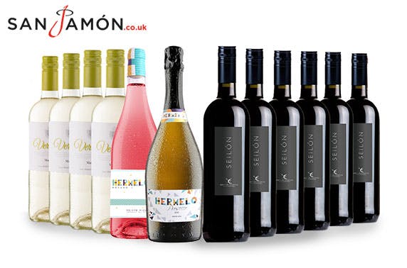 12 bottles of red & white wine and Prosecco DOC