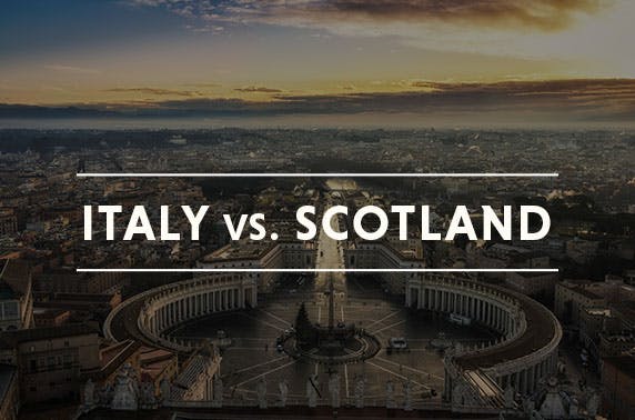 Scotland vs Italy rugby & Rome stay