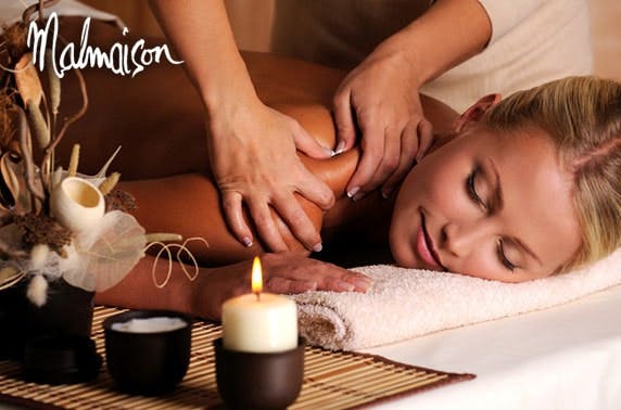 4* Malmaison Manchester spa day, lunch & Prosecco