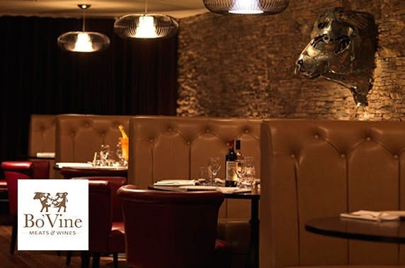 Bo'Vine steak & fizz, Byres Road