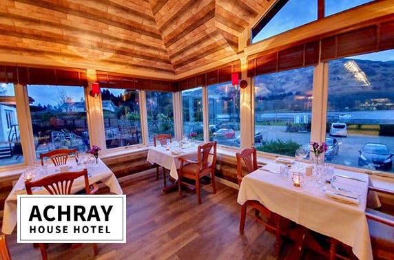 Sunday roast & optional stay at award-winning Achray House Hotel