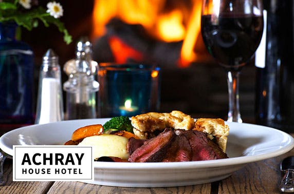 Sunday roast & optional stay at award-winning Achray House Hotel