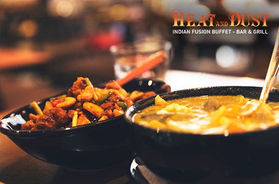 All you can eat Indian fusion buffet - £9.50pp