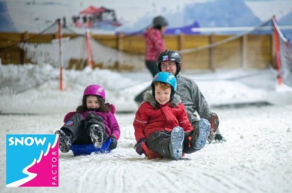 Snow Factor kids’ sledging party