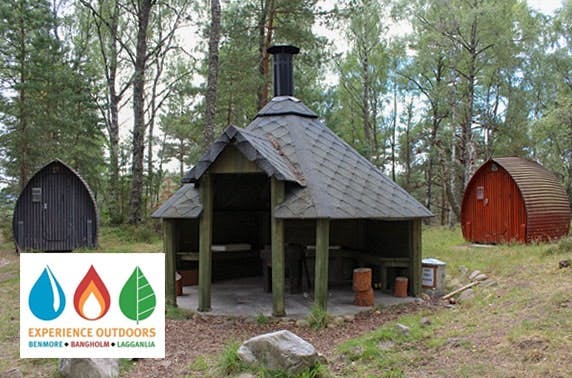 Camping pod stay, Cairngorms National Park