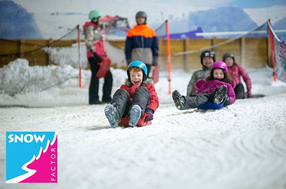 Snow Factor sledging, Braehead - from £5pp