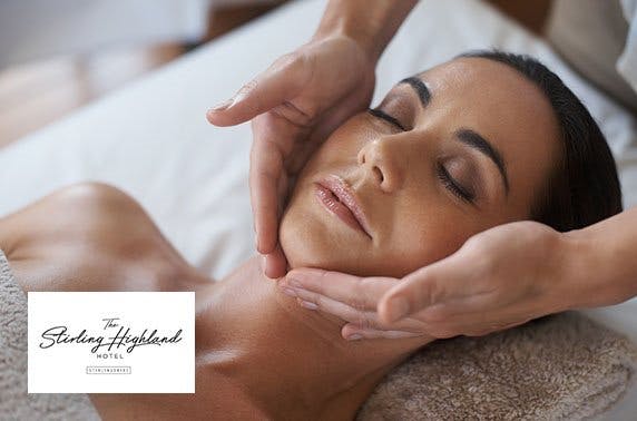 Luxury spa day, 4* The Stirling Highland Hotel