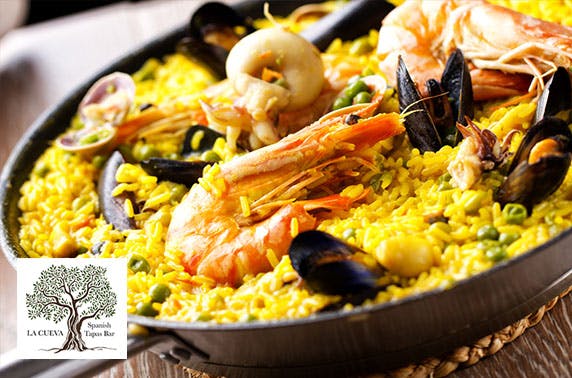 La Cueva food & drinks voucher