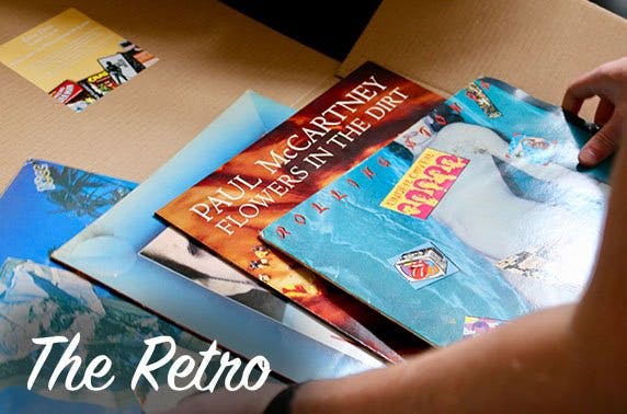 The Retro vinyl or comics subscription box
