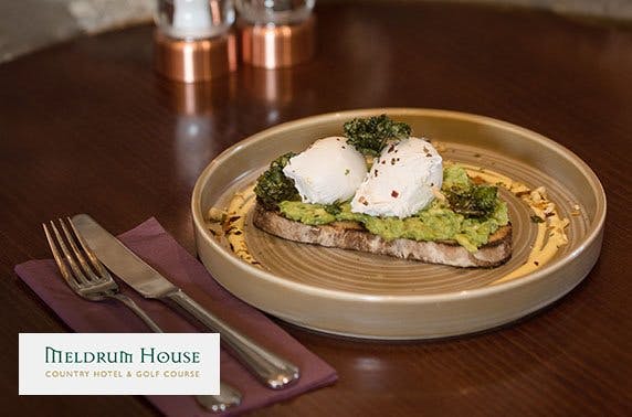 4* Meldrum House Country Hotel breakfast or lunch