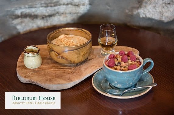 4* Meldrum House Country Hotel breakfast or lunch