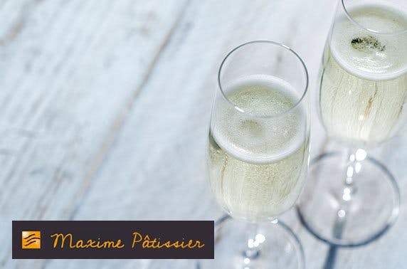 Patisserie Maxime afternoon tea & Prosecco