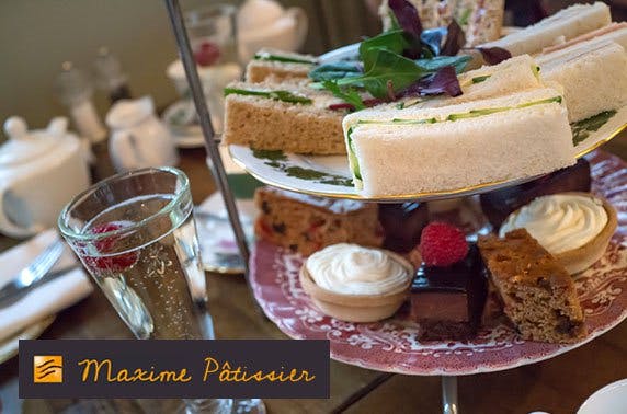 Patisserie Maxime afternoon tea & Prosecco