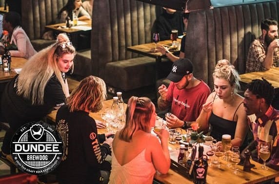BrewDog Dundee gin flights & cheeseboard