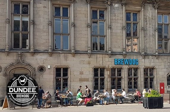 BrewDog Dundee gin flights & cheeseboard