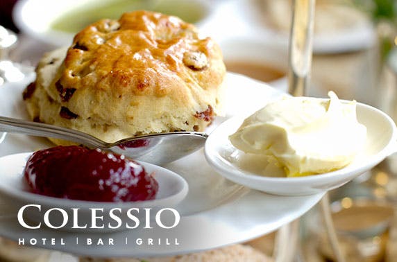 Afternoon tea at Hotel Colessio, Stirling