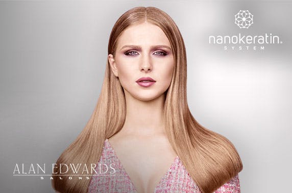 Award-winning Alan Edwards Nanokeratin blow dry